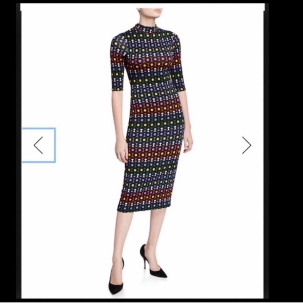 Alice and Olivia “Delora Rainbow Dot Geometric Dress" - Picture 10 of 11